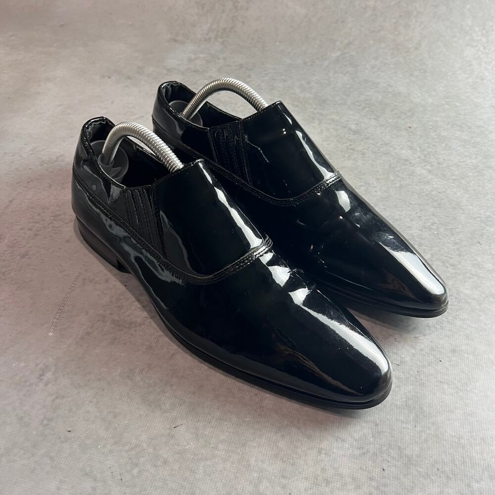 Aldo Black Patent Leather Men's Pellare Black Loafers ‌Size 8